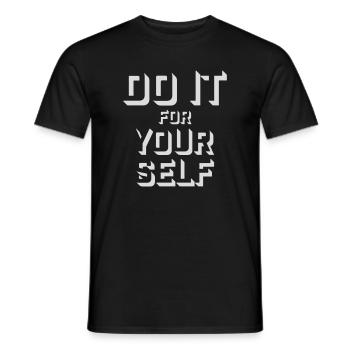 Do It For Yourself Inspirierend Selbstliebe Zitat - Männer T-Shirt - Schwarz - Vorne - AI Model Male 178 light (178cm)