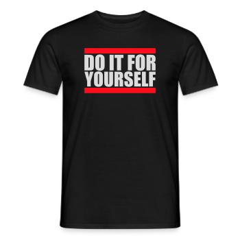 Do It For Yourself Inspirierend Selbstliebe Zitat - Männer T-Shirt - Schwarz - Vorne - AI Model Male 178 light (178cm)