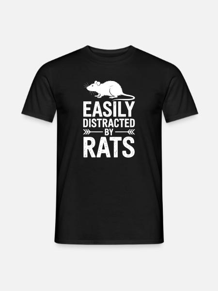 Rat Sayings Rat Funny Rat Gift - Men's T-Shirt - black