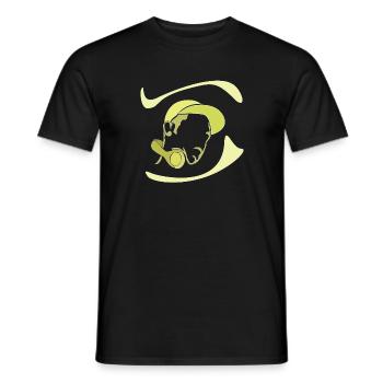 Musique et silhouette - T-shirt homme - noir - Devant - AI Model Male 178 light (178cm)