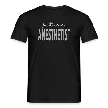 Don pour futur étudiant infirmière anesthésiste CRNA - T-shirt homme - noir - Devant - AI Model Male 178 light (178cm)
