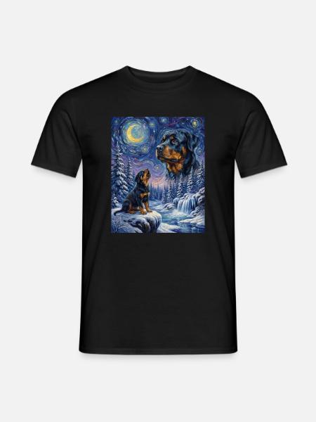 Hurler vers la Lune Affenpinscher - T-shirt homme - noir