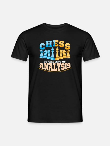 Échiquier des joueurs d’échecs - T-shirt homme - noir