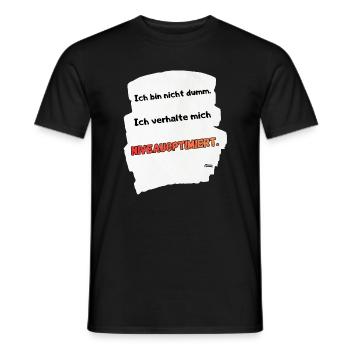NIVEOPTIMIERT Spruchmotiv - Männer T-Shirt - Schwarz - Vorne - AI Model Male 178 light (178cm)
