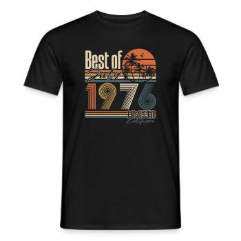 Juli_1976 Vintage Retro Geburtstag Geschenk - Männer T-Shirt - Schwarz - Vorne - AI Model Male 178 light (178cm)