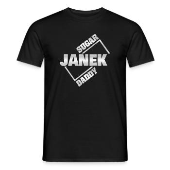Janek d’argent - T-shirt homme - noir - Devant - AI Model Male 178 light (178cm)