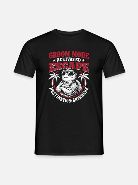 Groom Mode Escape Junggesellenabschied - Männer T-Shirt - Schwarz