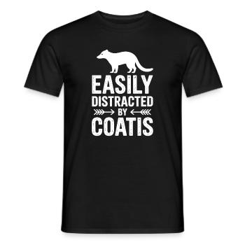 Coatis Sayings Funny Coatis Gift - Men's T-Shirt - black - Front - AI Model Male 178 light (178cm)