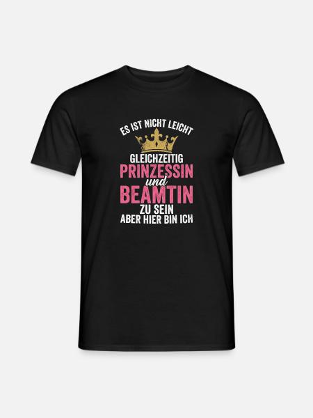 Prinzessin und Beamtin zugleich - Männer T-Shirt - Schwarz