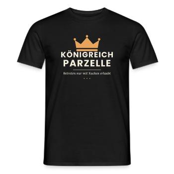 Königreich Parzelle – Kleingarten Spruch - Männer T-Shirt - Schwarz - Vorne - AI Model Male 178 light (178cm)