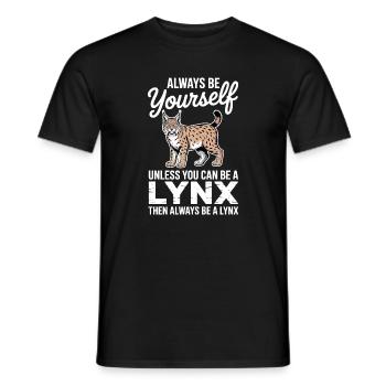 Lynx Dictions Lynx Drôle de cadeau de lynx - T-shirt homme - noir - Devant - AI Model Male 178 light (178cm)