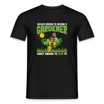 Superhelden-Gärtner - Männer T-Shirt - Schwarz - Vorne - AI Model Male 178 light (178cm)