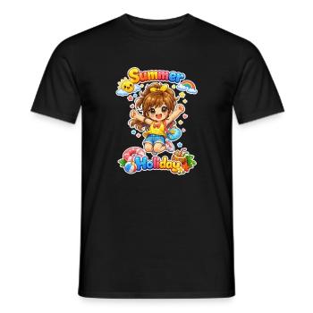 Fille d’été - T-shirt homme - noir - Devant - AI Model Male 178 light (178cm)