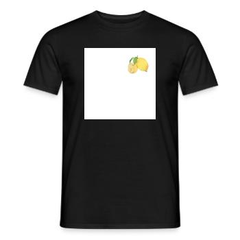 Quand la vie te donne des citrons | Botanique Citron Vintage - T-shirt homme - noir - Devant - AI Model Male 178 light (178cm)