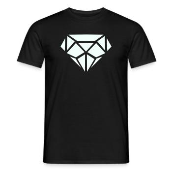Diamant  - Männer T-Shirt - Schwarz - Vorne - AI Model Male 178 light (178cm)