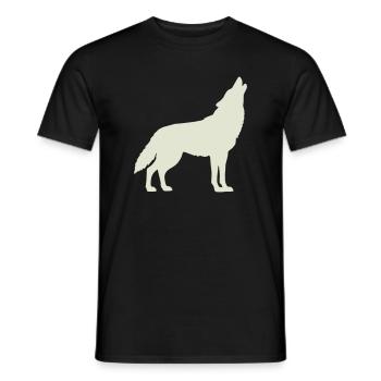 wolf - Männer T-Shirt - Schwarz - Vorne - AI Model Male 178 light (178cm)