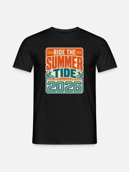 Été 2026 Rétro - T-shirt homme - noir