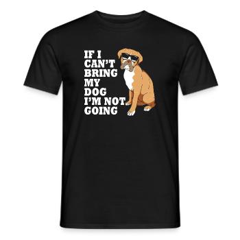 Chien Boxer - T-shirt homme - noir - Devant - AI Model Male 178 light (178cm)