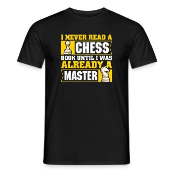 Chess Chess Player Chessboard - Men's T-Shirt - black - Front - AI Model Male 178 light (178cm)