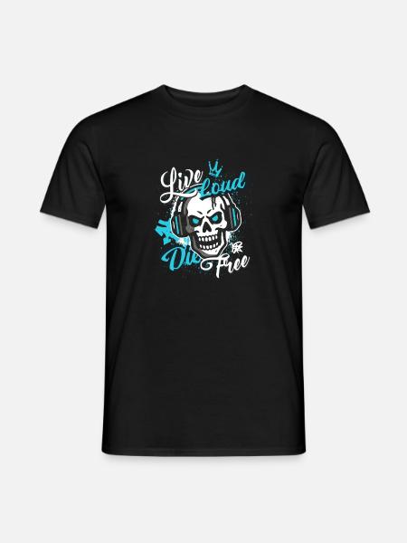 Live Loud Shirt - Men's T-Shirt - black