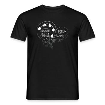 Giftige Weiße Schönheit – Maiglöckchen - Männer T-Shirt - Schwarz - Vorne - AI Model Male 178 light (178cm)
