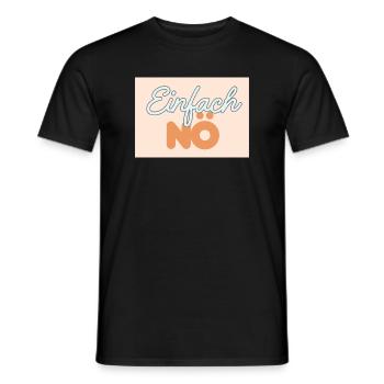 just nope - Men's T-Shirt - black - Front - AI Model Male 178 light (178cm)