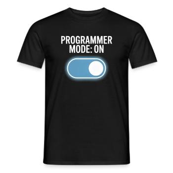 Programmers – Coding Developers & Computer Scientists - Men's T-Shirt - black - Front - AI Model Male 178 light (178cm)