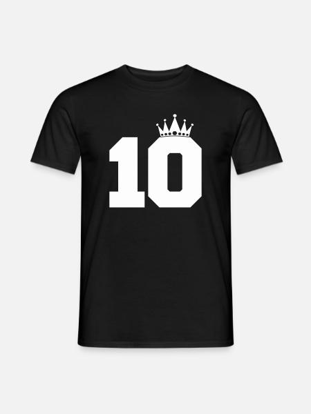 Royal Ten with Crown - Men's T-Shirt - black