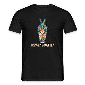Bubble Tea Boba Drôle de Lapin mignon - T-shirt homme - noir - Devant - AI Model Male 178 light (178cm)