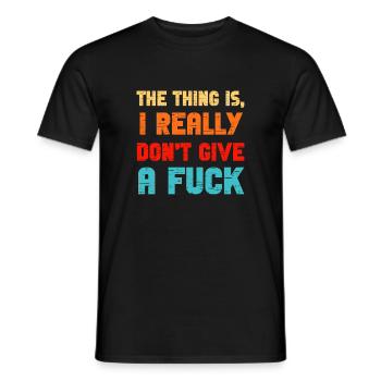 Citation sarcastique explicite - T-shirt homme - noir - Devant - AI Model Male 178 light (178cm)