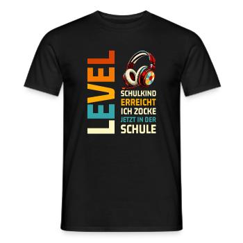 Schulanfang 2026 Einschulung Junge Mädchen Kita - Männer T-Shirt - Schwarz - Vorne - AI Model Male 178 light (178cm)