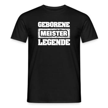 Meister als Legende - Männer T-Shirt - Schwarz - Vorne - AI Model Male 178 light (178cm)