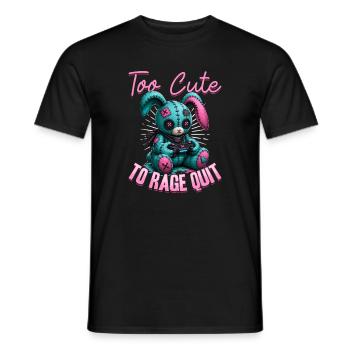 Pastel Goth Soft Goth Gaming Gamer - Men's T-Shirt - black - Front - AI Model Male 178 light (178cm)