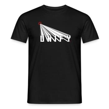 UNIFY People and Earth Japanese Sun Rising - Men's T-Shirt - black - Front - AI Model Male 178 light (178cm)