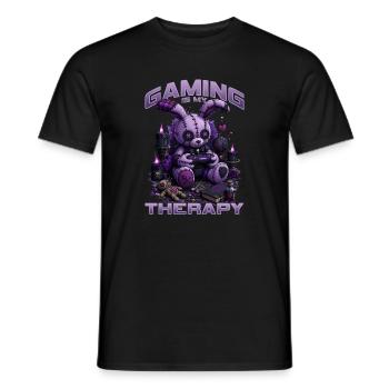 Pastel Goth Soft Goth Gaming Gamer - Men's T-Shirt - black - Front - AI Model Male 178 light (178cm)