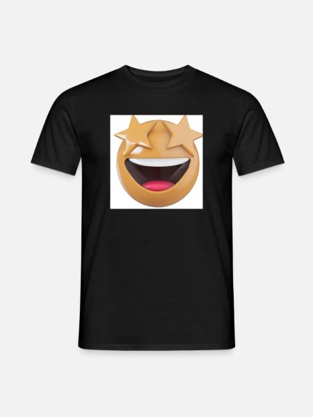 Sternenblick Lächeln - Männer T-Shirt - Schwarz