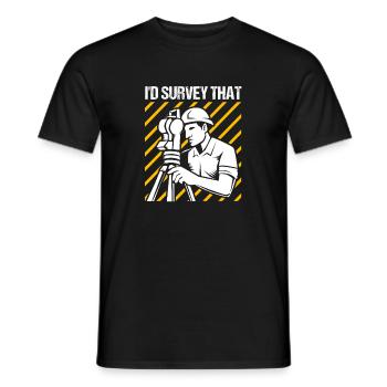 Géomètre - T-shirt homme - noir - Devant - AI Model Male 178 light (178cm)