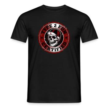 Skull Badge Type 2 Fun - Men's T-Shirt - black - Front - AI Model Male 178 light (178cm)