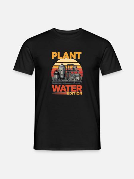 Plant Water Edition Industrial - Men's T-Shirt - black