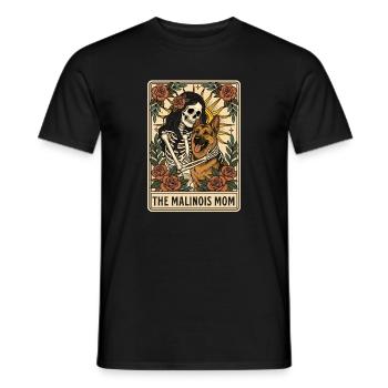 Der Malinois-Mama-Belgischer Schäferhund - Männer T-Shirt - Schwarz - Vorne - AI Model Male 178 light (178cm)