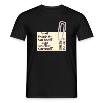 Abschied Lehrerin - Pensionärin Garten - Männer T-Shirt - Schwarz - Vorne - AI Model Male 178 light (178cm)