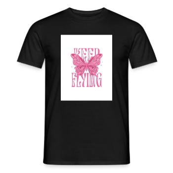 T-Shirt Girl Pink - Men's T-Shirt - black - Front - AI Model Male 178 light (178cm)