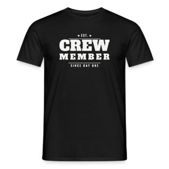 Événement du personnel de l’équipe Vintage Est Retro Member - T-shirt homme - noir - Devant - AI Model Male 178 light (178cm)