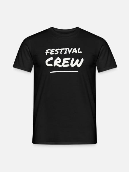 Festival Crew Brush Lettering Team Staff Event - Men's T-Shirt - black