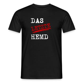 Das letzte Hemd - Männer T-Shirt - Schwarz - Vorne - AI Model Male 178 light (178cm)