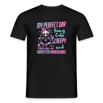 Pastel Goth Soft Goth Gaming Gamer - T-shirt homme - noir - Devant - AI Model Male 178 light (178cm)