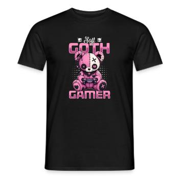 Pastel Goth Soft Goth Gaming Gamer - T-shirt homme - noir - Devant - AI Model Male 178 light (178cm)