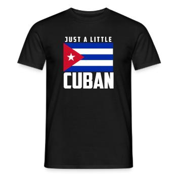 Juste un peu de drapeau cubain, de la fierté cubaine - T-shirt homme - noir - Devant - AI Model Male 178 light (178cm)