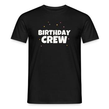Groupe de célébration de l’équipe de l’équipe d’anniversaire - T-shirt homme - noir - Devant - AI Model Male 178 light (178cm)