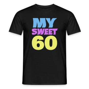Sweet 60 - T-shirt homme - noir - Devant - AI Model Male 178 light (178cm)
